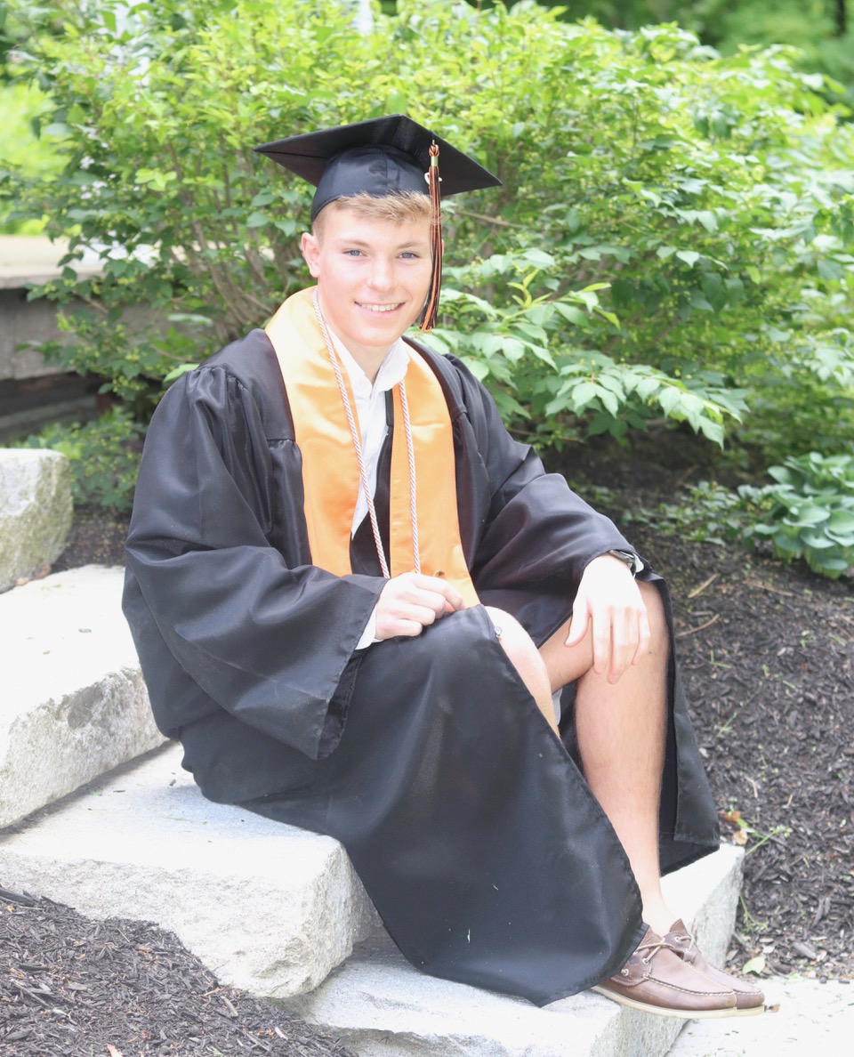 Chase Fossett after high school graduation.